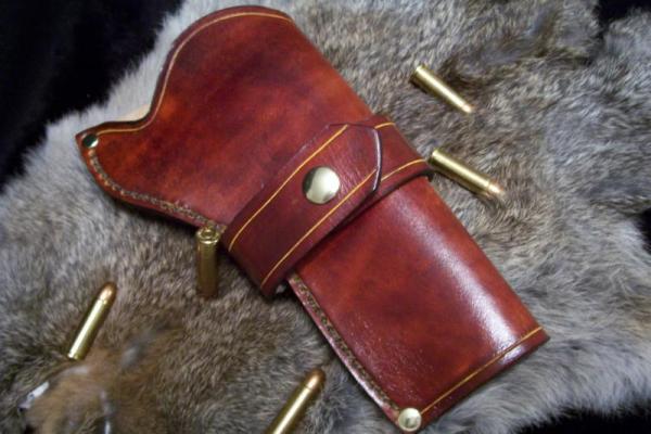 Handmade Leather Holster For A Colt 4 3/4