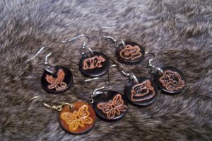 Handmade Leather Ear Rings