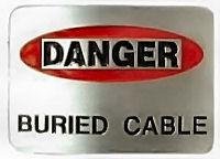 Danger Buried Cable 4561PC