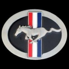 Ford Tribar Mustang Enamel Buckle K90E