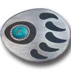 Grizzly Claw & Stone Pewter Enamel BKL Q9E