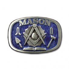 Mason 3D Enameled Pewter Buckle - 10 GP1802