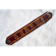 Handmade Leather MS Cure Support Wrist Band # 17851