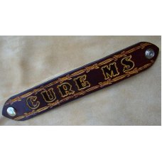 Handmade Leather MS Cure Support Wrist Band