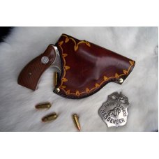 Handmade Leather Gun Holster Small Revolvers / Taurus or Similar