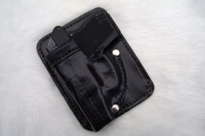 Custom Leather Wallet / Pocket Holster - P3AT, LCP, P238, See Gun List Below