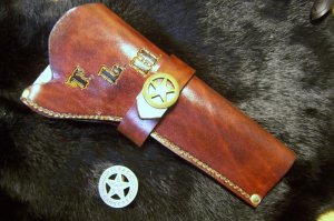 Custom Leather Gun Holster For 7