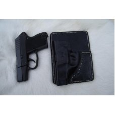 Custom Leather Wallet / Pocket Holster - P3AT, LCP, P238, See Gun List Below
