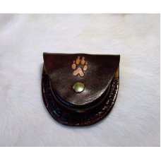 Custom Leather Snuff / Dip Can Belt Pouch Holster - Hand Tooled