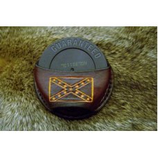 Custom Leather Snuff / Dip Can Belt Pouch Holster - Hand Tooled