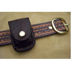 Custom Leather Zippo Lighter Belt Holster