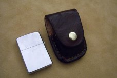 Custom Leather Zippo Lighter Belt Holster