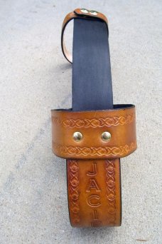 Custom Leather Cup Holder (Car or Belt)