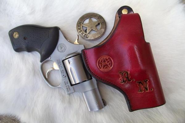 Handmade Leather Gun Holster Small Revolvers / Taurus Ultra-lite