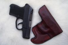 Custom Leather Front Pocket Holster - P3AT, LCP, P238, See Gun List Below