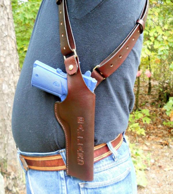 Custom Leather Shoulder Holster & Mag Holder - See Gun List Below Custom Leather Shoulder Holster & Mag Holder - See Gun List Below
