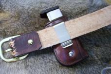 Custom Leather Magazine Pouch With Belt Clip 