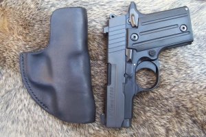 Handmade Leather Pocket Holster - Taurus TCP,Keltec P3AT,Ruger LCP,Sig Sauer P238,See Gun List Below