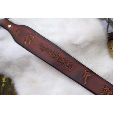 Custom Leather Rifle Sling / Shotgun Sling - Custom Tooling