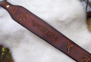 Custom Leather Rifle Sling / Shotgun Sling - Custom Tooling 