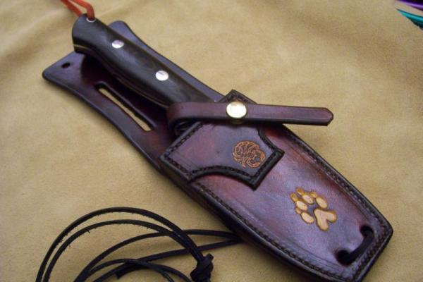 Custom  Leather Knife Sheath For  5
