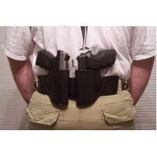 Custom Leather Double Holster - Small of Back