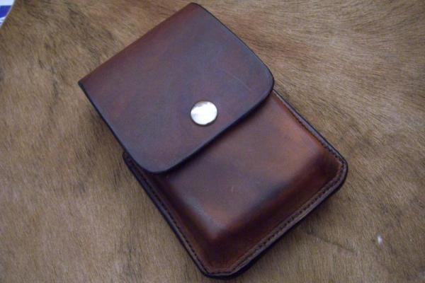 Handmade Custom Leather Cell Phone Case For Large Phones / Fits iphone & Droid