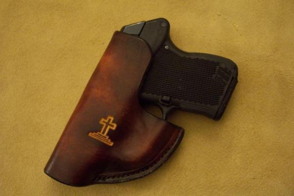 Handmade Leather Pocket Holster - Taurus TCP,Keltec P3AT,Ruger LCP,Sig Sauer P238,See Gun List Below