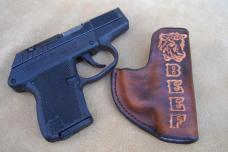 Handmade Leather Pocket Holster - Taurus TCP,Keltec P3AT,Ruger LCP,Sig Sauer P238,See Gun List Below