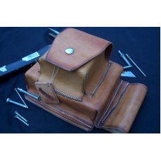 Custom Leather Carpenter's Pouch - Large