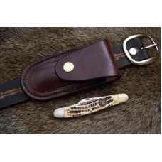 Leather Sidewinder Knife Pouch Fits Pocket Knives Up To 4