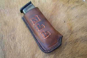 Custom Leather Magazine Pouch With Belt Clip - Taurus PT738,TCP,Keltec,Ruger LCP,& Sig Sauer P238 