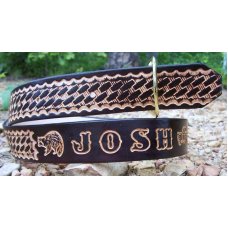 Handmade Leather Belt - Custom Tooling - Made in the USA