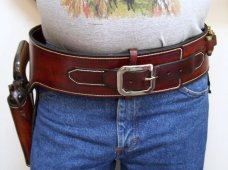 Custom Leather Holster & Cartridge Belt  Rig - Custom Tooling - See Gun List Below 