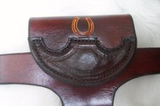  Custom Leather Cell Phone Case - Sideways Carry - Magnetic Closure - Fits iphone & Droid