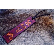 Handmade Leather Bookmarks Hand Tooled