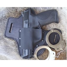 Custom Leather Gun Holster For Semi Autos - Pancake- S&W M&P, See Gun List Below