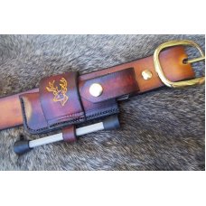 Leather Sidewinder Knife Pouch Fits Pocket Knives Up To 4-1/8