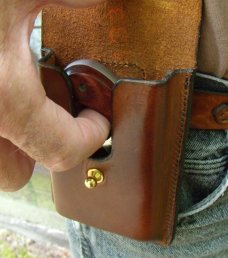 Leather Concealment Holster For Small Revolvers - .22 North American Arms,  See Gun List Below