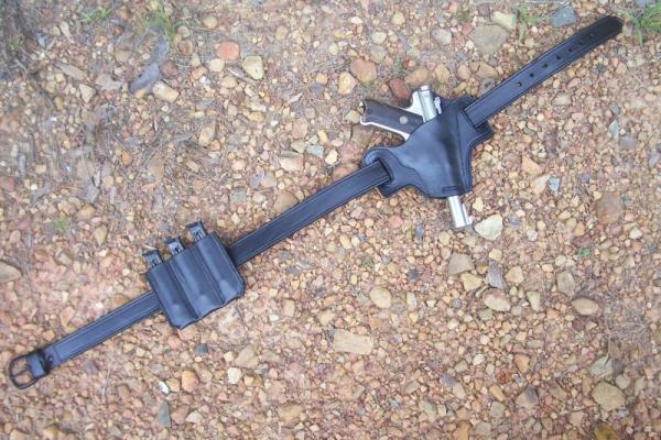 Leather Holster , Shooter's Belt & Magazine Rig - Browning Buckmark .22, See Gun List Below 