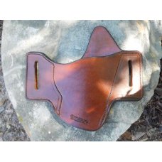 Leather Gun Holster For Semi Autos - Pancake- Browning Buckmark or S&W 22A-1 - See Gun List Below