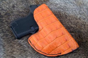 Custom Alligator Skin Pocket Holster - P3AT,LCP,P238, See Gun List Below
