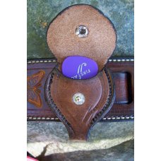Custom Leather Guitar Pic Carrying Pouch