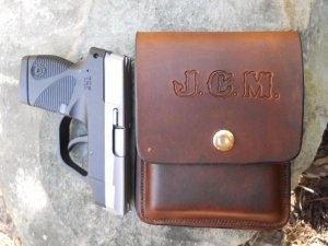 Custom Leather Concealment Holster - TCP,P3AT,LCP,P238,  See Gun List Below