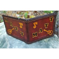Custom Leather Men's Wallet - Bi-fold - Custom Tooling
