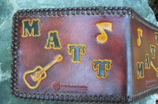 Custom Leather Men's Wallet - Bi-fold - Custom Tooling