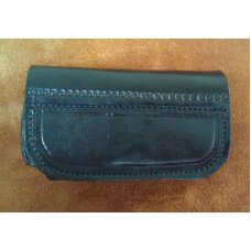 Custom Leather Cell Phone Case - Sideways Carry - Magnetic Closure - Fits iphone & Droid