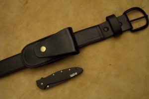Leather Sidewinder Knife Pouch -  Fits Knives Up to 5
