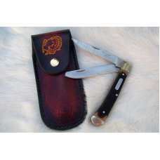 Custom Leather Pocket Knife Case Large - Up to 4-1/2