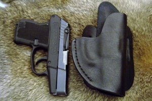 Custom Leather Holster Outside Waist Band (OWB) - ,P3AT, LCP, P238, See Gun List Below